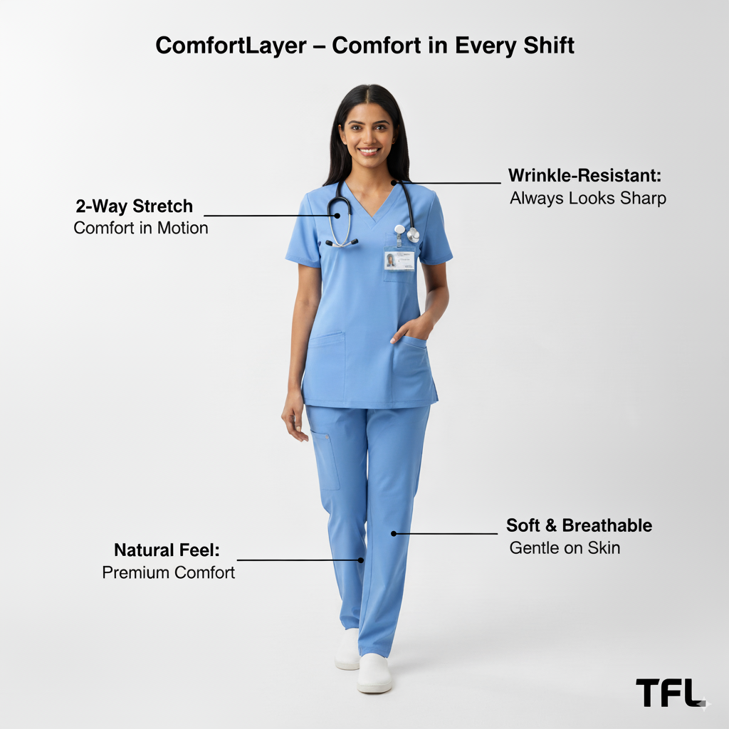 Women’s Cotton-Rich ComfortLayer Scrub Set