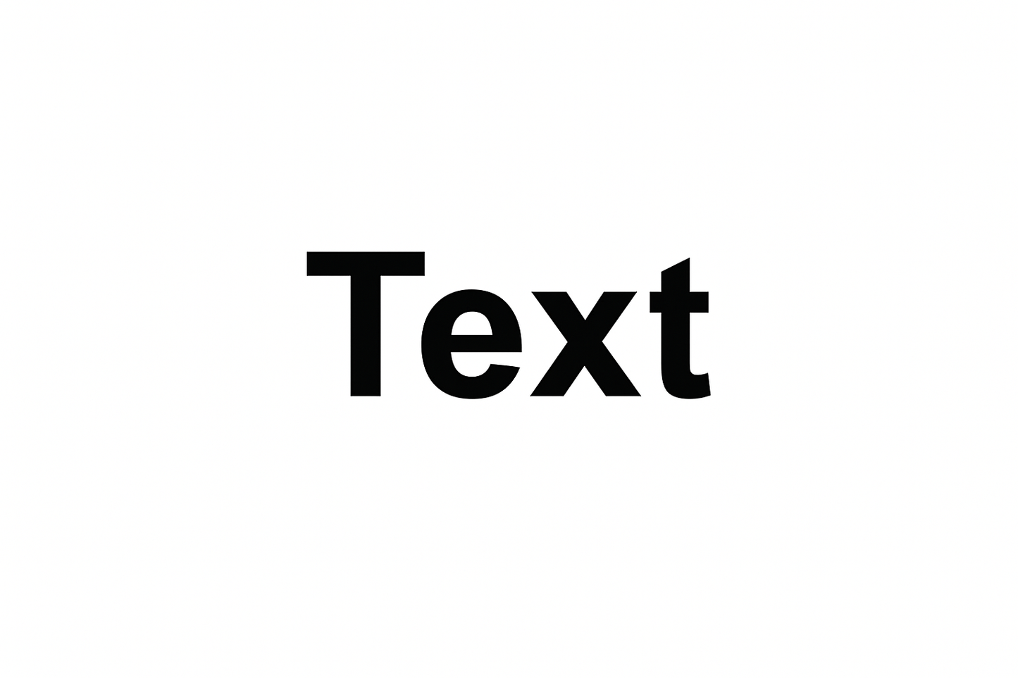 Generate an Image with white background only written as Text with Arial font