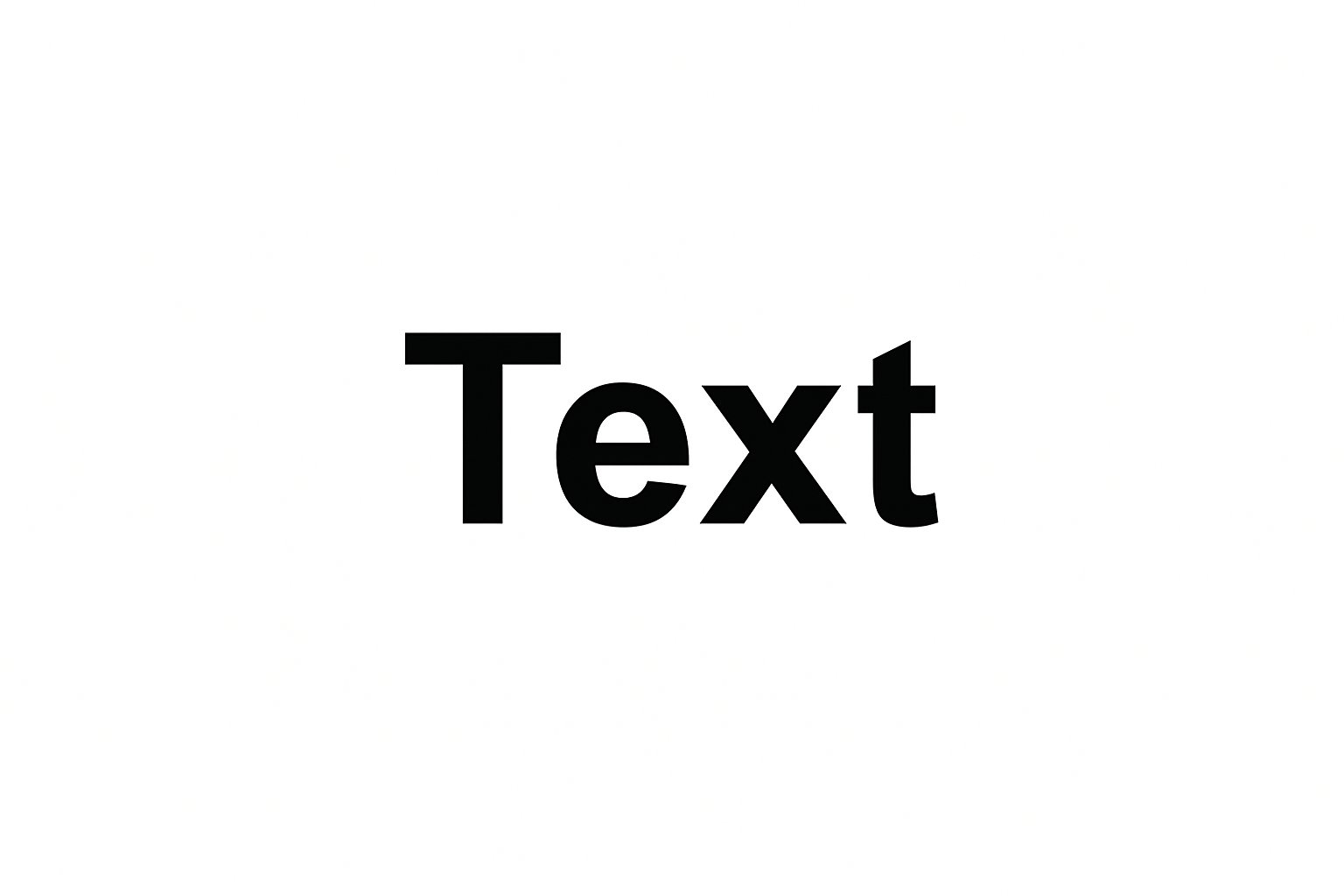 Generate an Image with white background only written as Text with Arial font