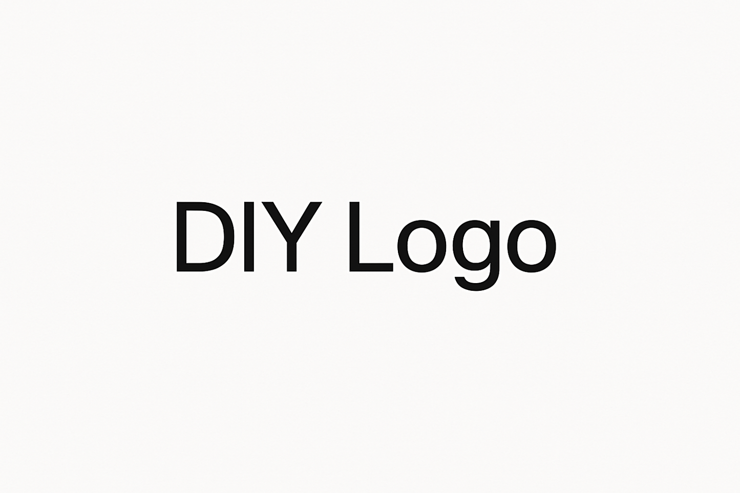 it should be DIY Logo . complete text should be written
